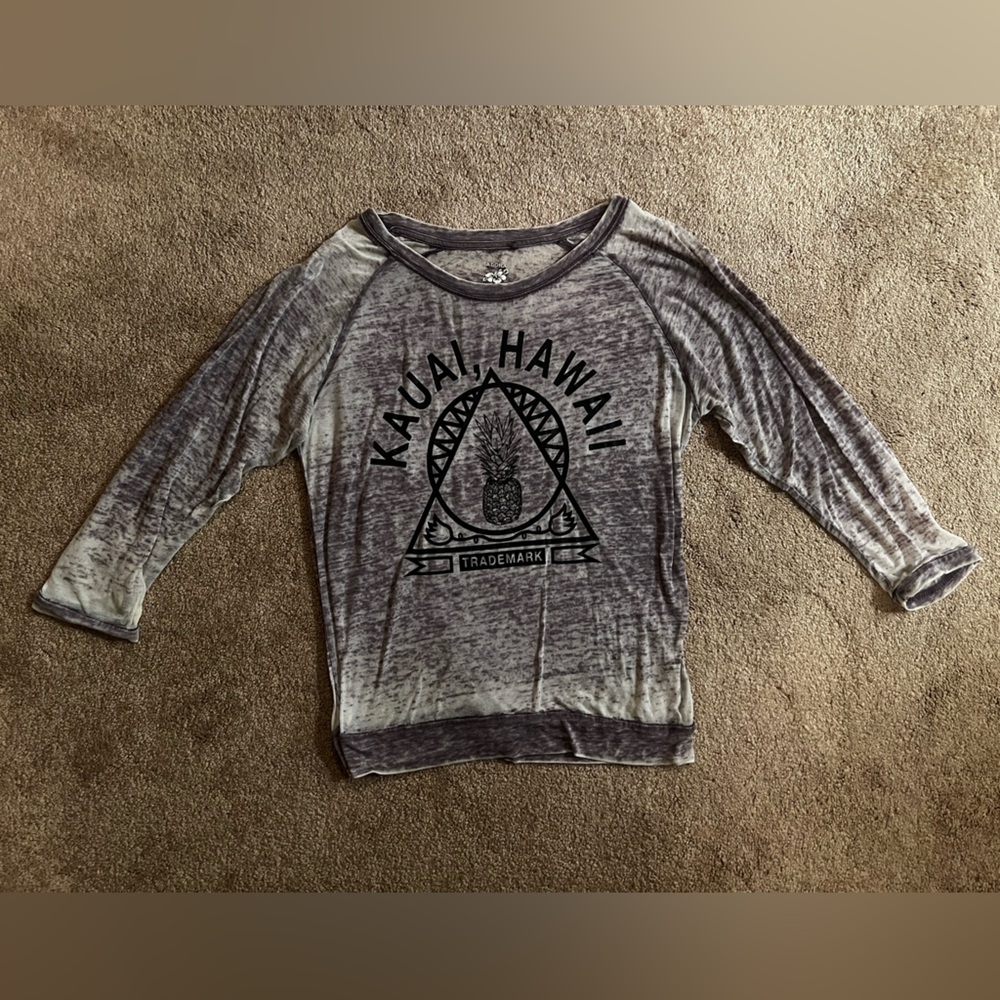 ALOHAS Gray Long Sleeve Kids Tee
